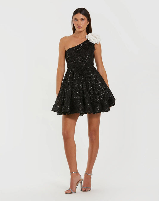 Cocktail Dresses Short Cocktail Homecoming Sequin Dress Black Ivory