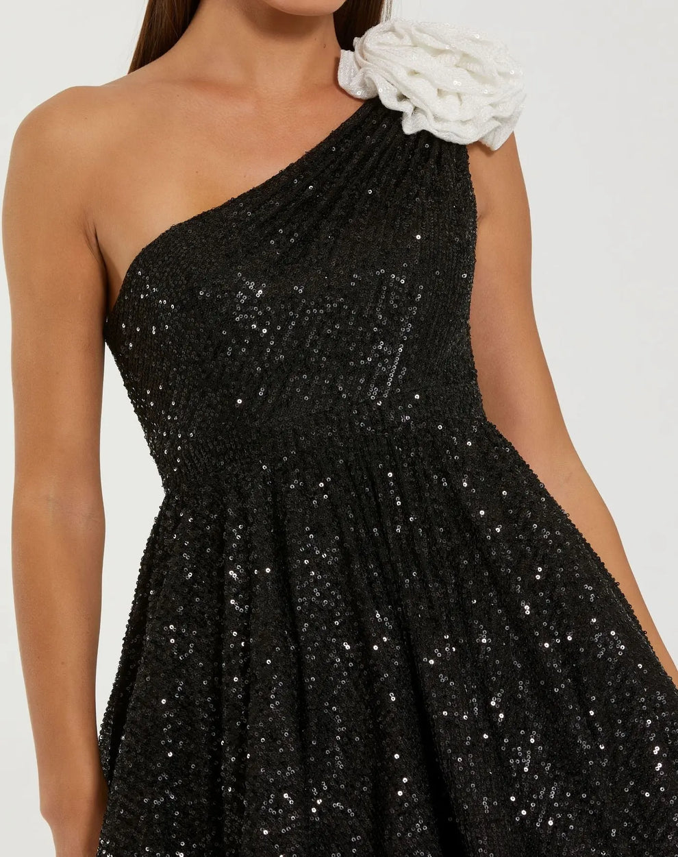 Cocktail Dresses Short Cocktail Homecoming Sequin Dress Black Ivory