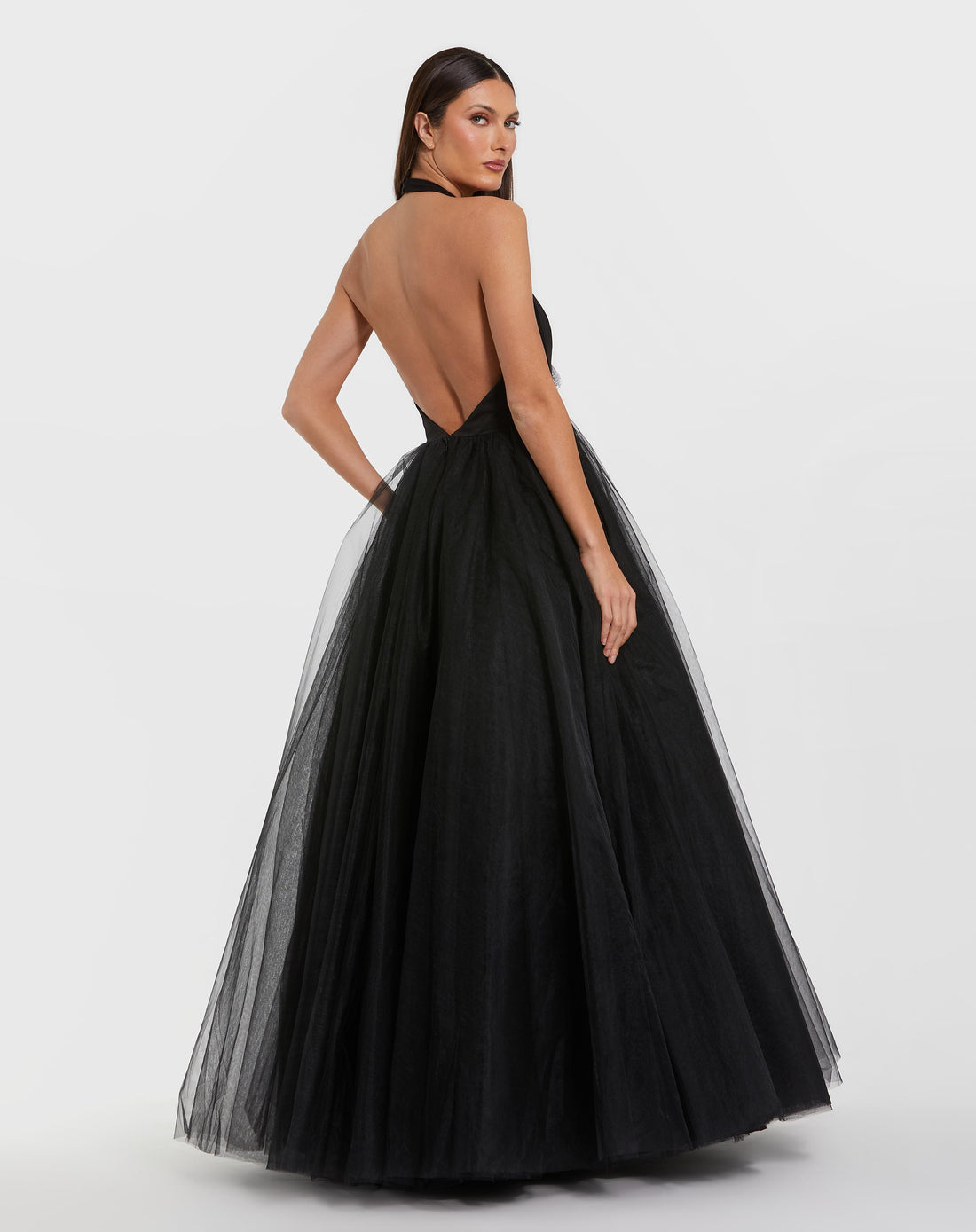 Prom Dresses Long Ball Gown Floral Formal Prom Dress Black