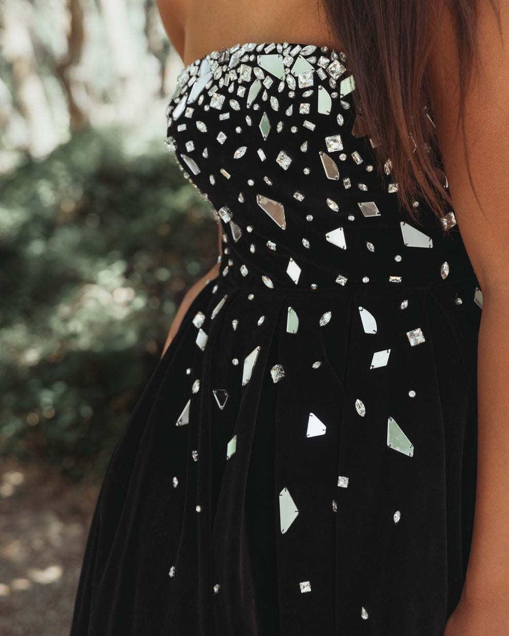 Prom Dresses Long Formal A Line Prom Velvet Dress Black