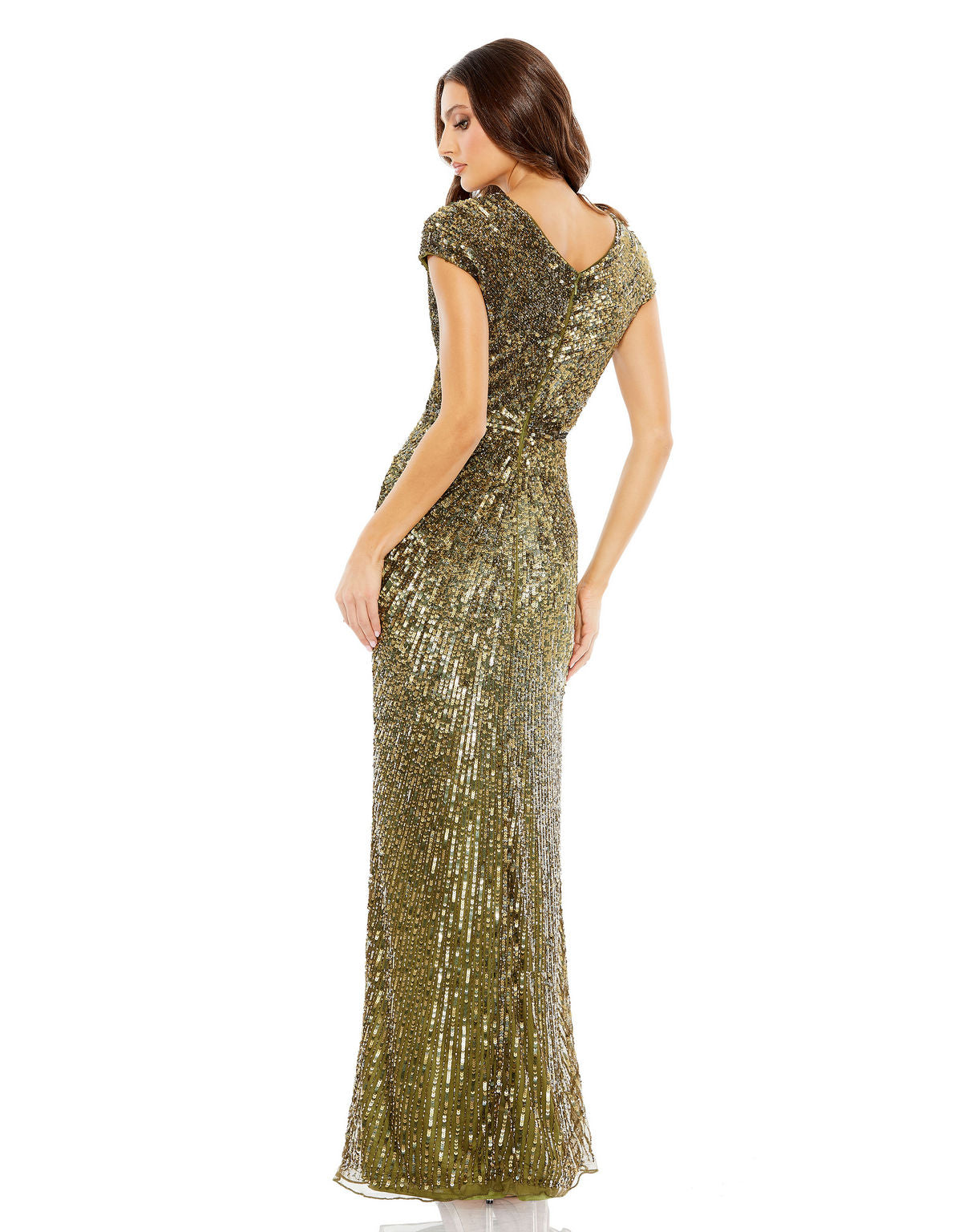 Olive Sequin Lace Dress