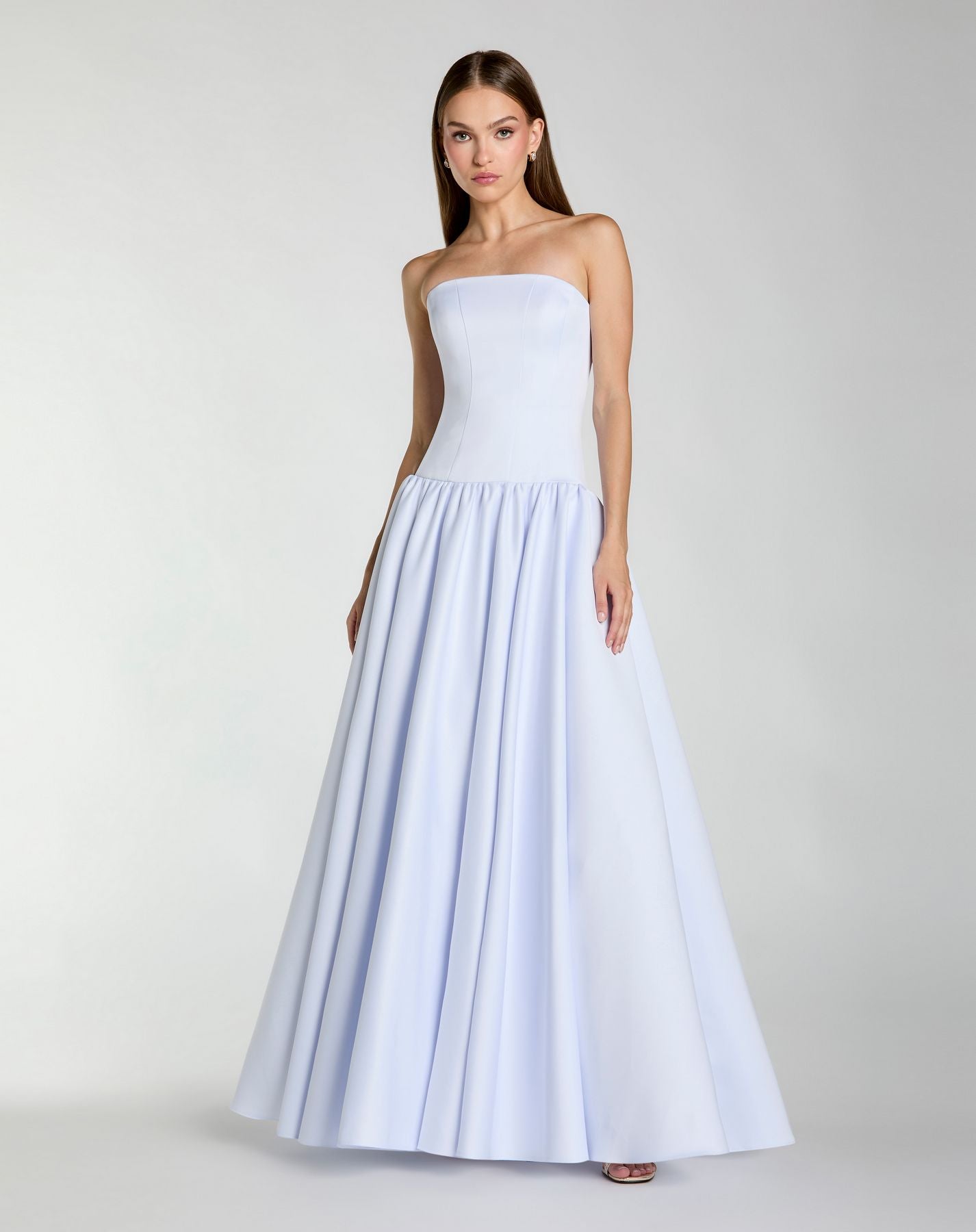Formal Dresses Prom Long A Line Formal Dress - Pleated - Mac Duggal 56270 Powder Blue-Crepe-56270-A Line