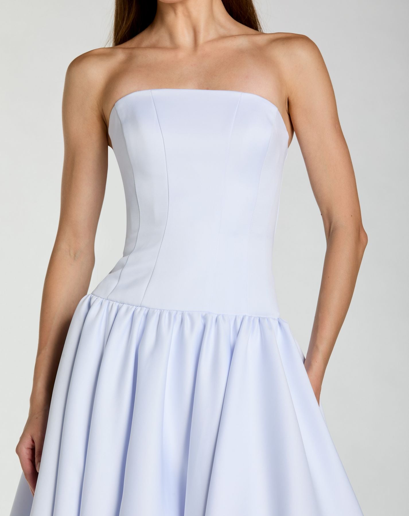 Formal Dresses Prom Long A Line Formal Dress - Pleated - Mac Duggal 56270 Powder Blue-Crepe-56270-A Line
