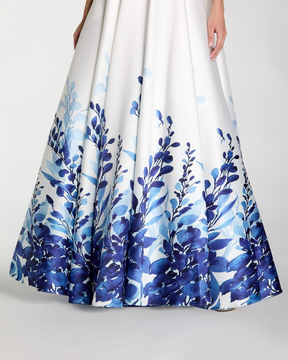 Prom Dresses Floral Print Long Formal Ball Gown Prom Dress Mac Duggal 56316 White Multi