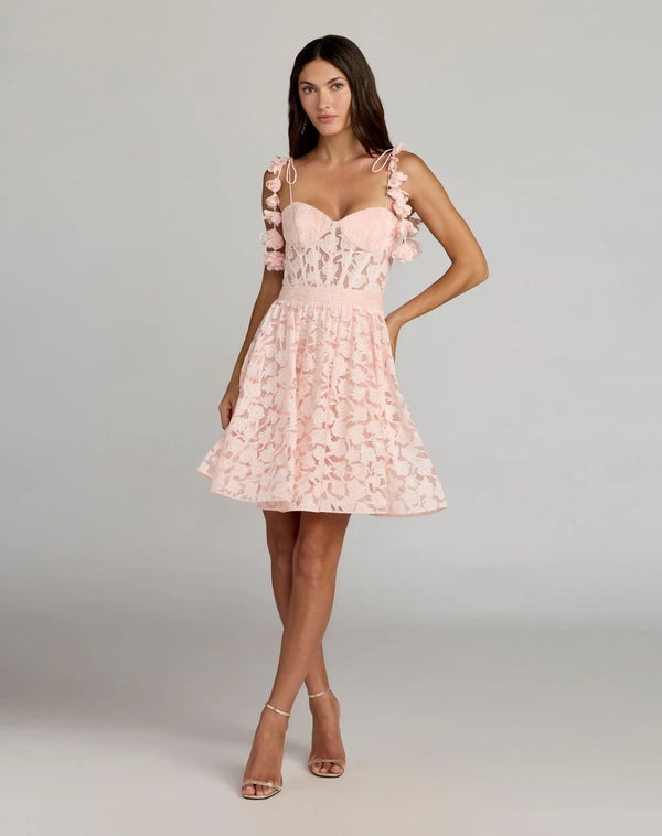 Sweetheart Short Floral Cocktail Dress by Mac Duggal 56390