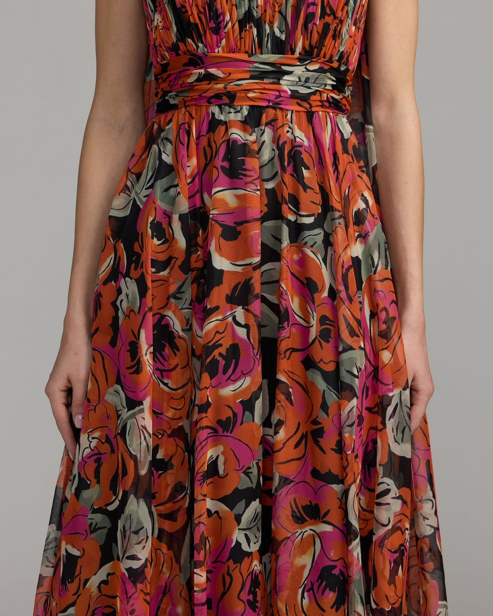 Square Floor-Length Chiffon Formal A-Line Mac Duggal 56497