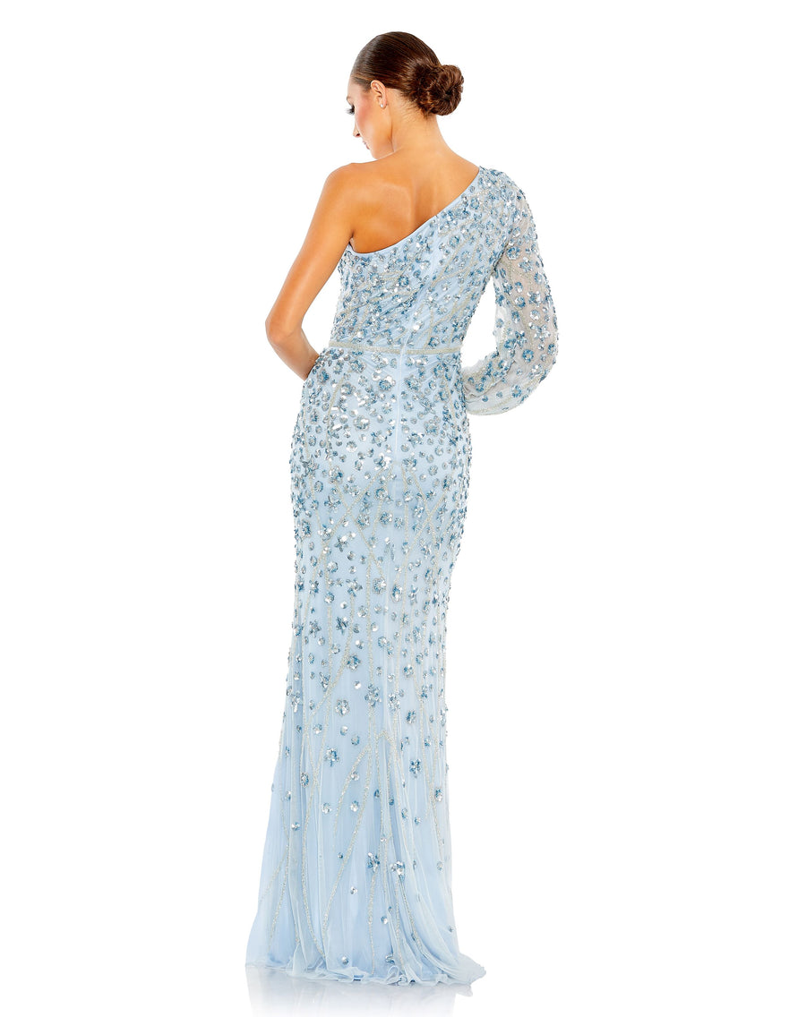 Mac Duggal 5659 Long Sequin Formal Prom Dress