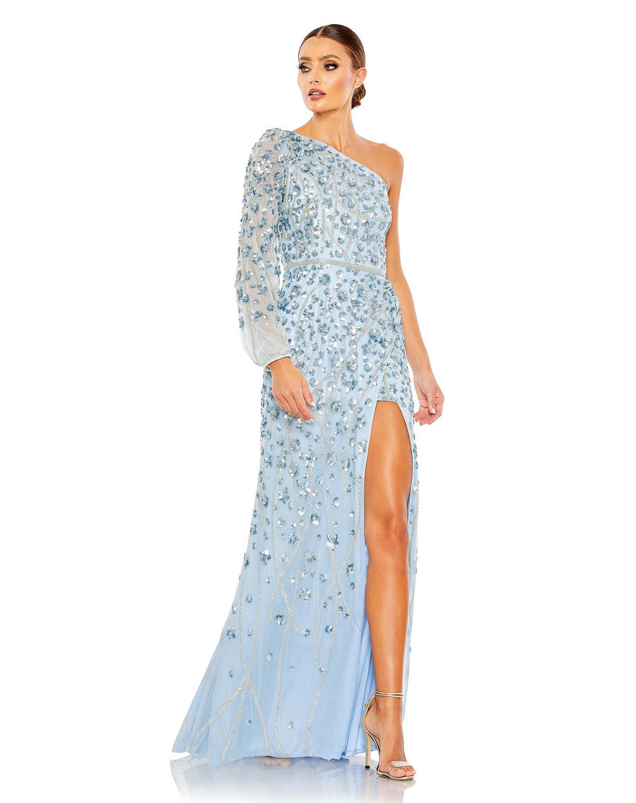 Mac Duggal 5659 Long Sequin Formal Prom Dress