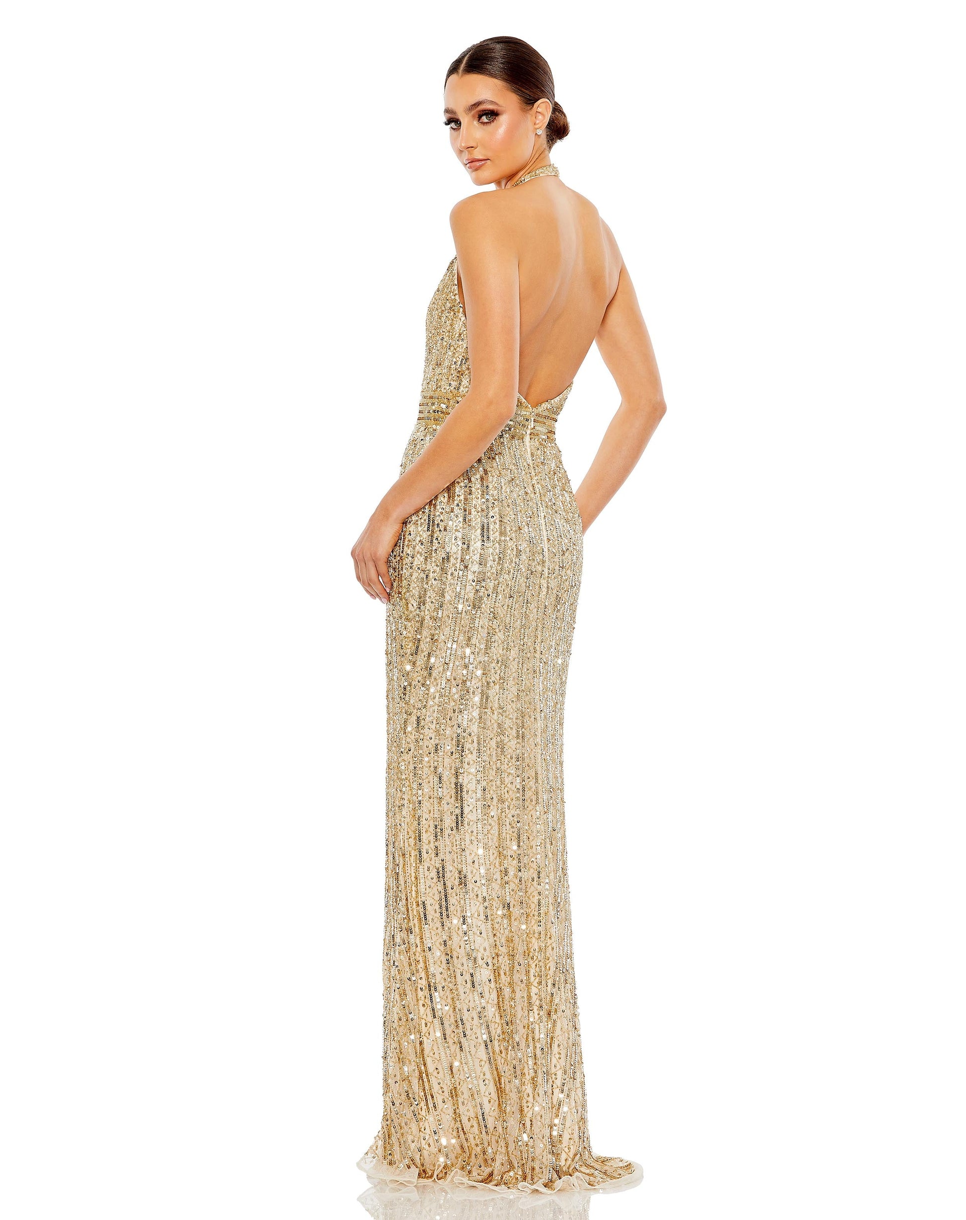 Mac Duggal 5759 Long Sequin Formal Prom Dress
