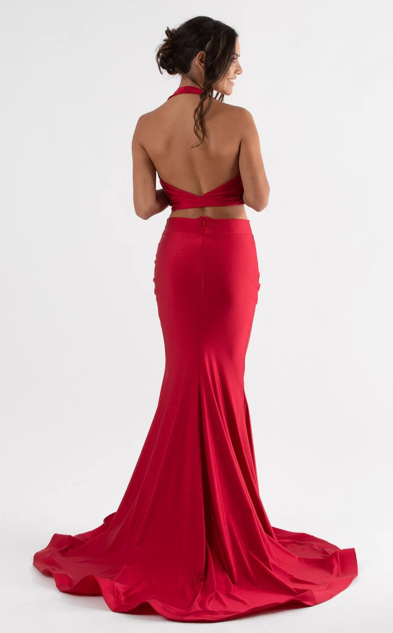 Jessica Angel 588 Fitted Long Formal Two Piece Prom Dress