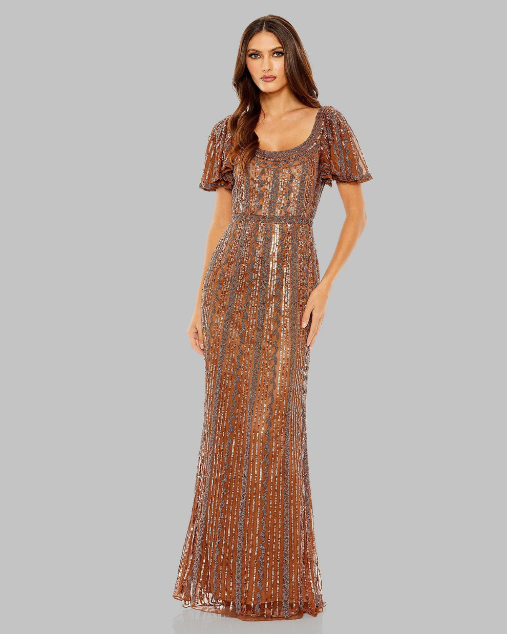 Scoop Floor-Length Sequin Formal Sheath Mac Duggal 5914