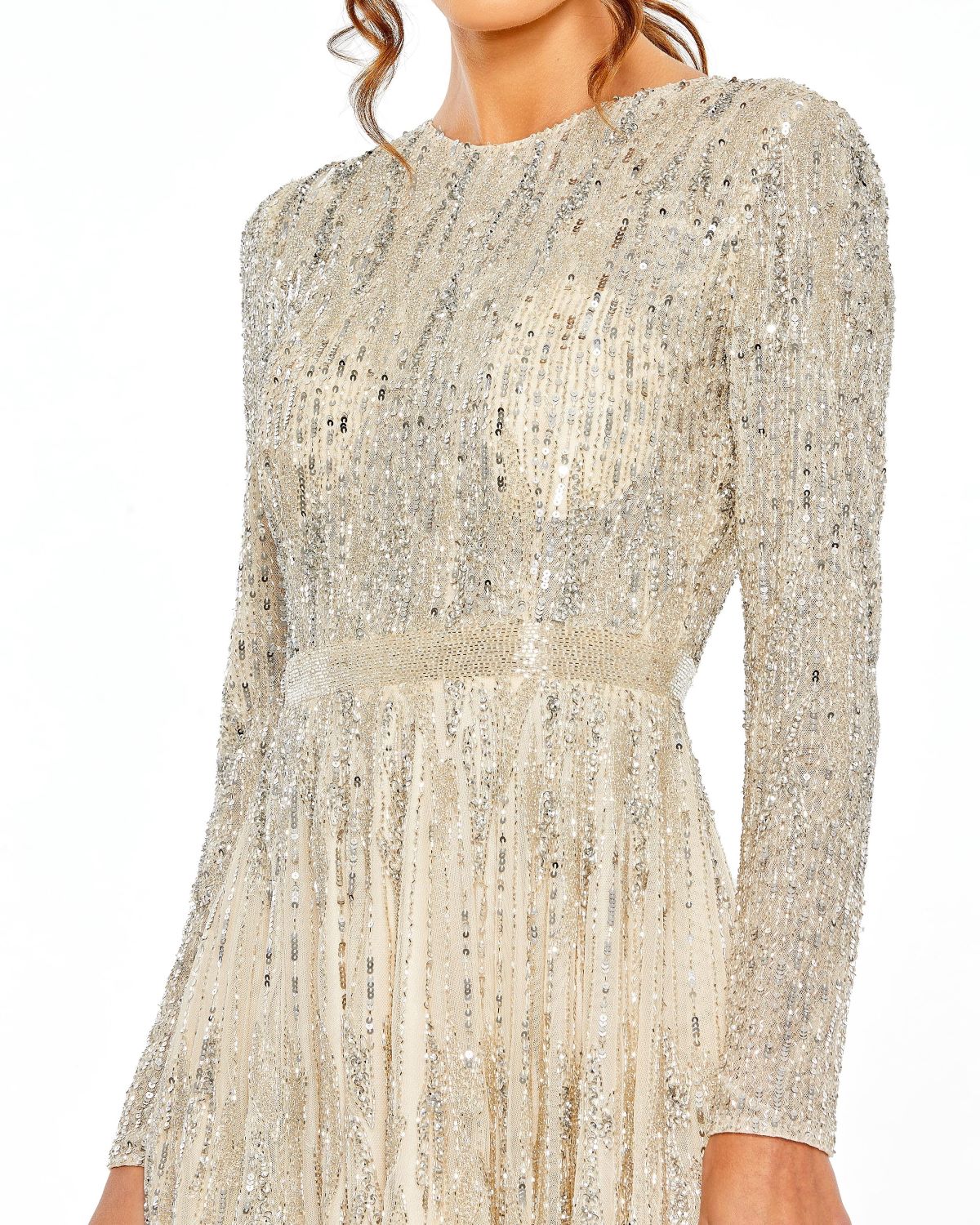 Mac Duggal 5923 Long Sleeve Short Mini Cocktail Dress