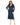 Plus Size Dresses Plus Size Long Sleeve Evening Fitted Midi Dress Midnight