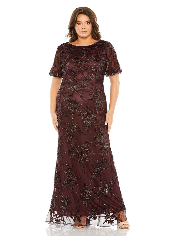 Plus Size Long Dress Formal Evening Mac Duggal 5941
