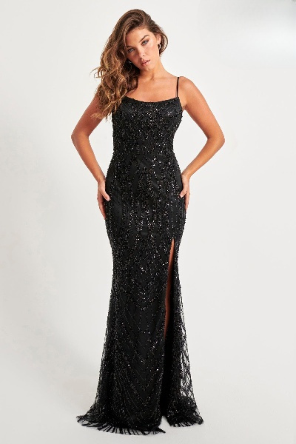 Prom Dresses Formal Long Beaded Prom Dress Black