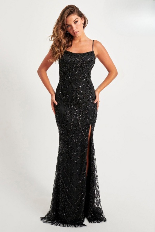 Faviana 11075 Formal Long Beaded Prom Dress