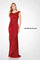 Formal Dresses Pleated Long Formal Beaded Evening Dress Wine