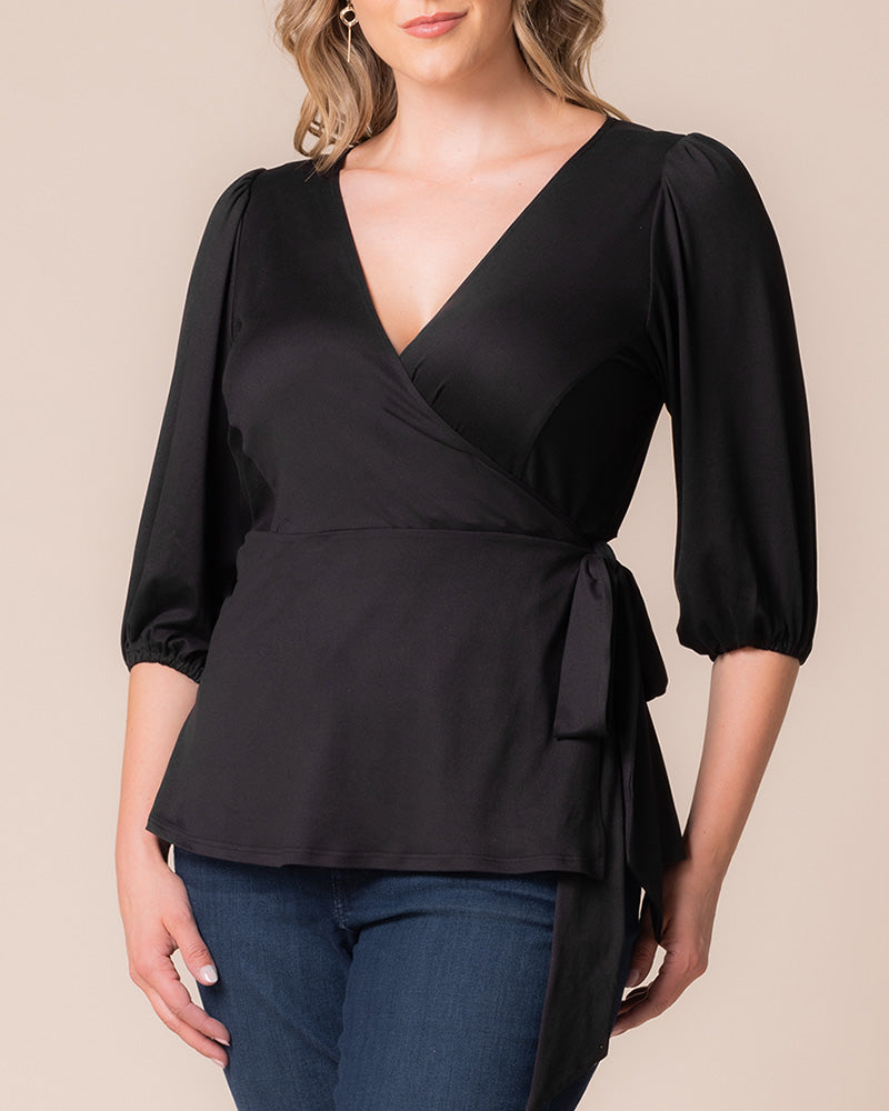 Top Formal Evening Top Kiyonna 23241302 Black Noir