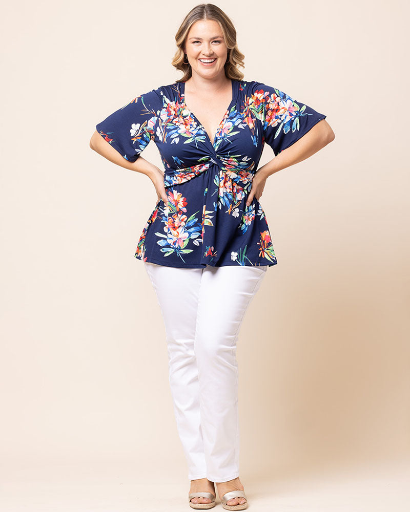 Top Formal Evening Top Belize Blooms