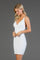 Homecoming Dresses Sequin Short Homecoming Cocktail Dress Ivory