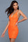 Homecoming Dresses Sequin Short Homecoming Cocktail Dress Orange