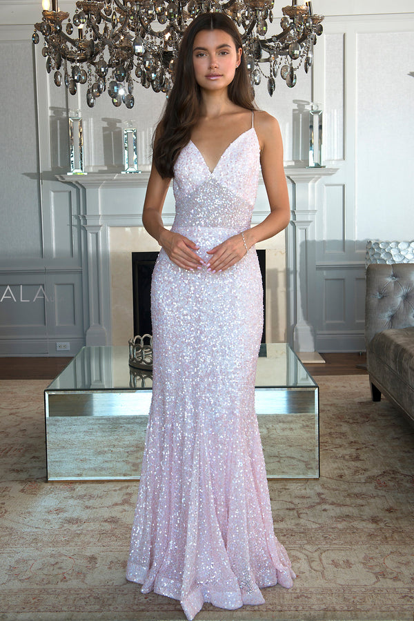 Scala 60080 Prom Long Formal Sequin Evening Dress