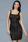 Homecoming Dresses Sequin Fitted Short Cocktail Mini Dress Black/Nude