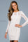 Cocktail Dresses Short Fitted Sequin Cocktail Dress Ivory/Blush