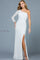 Wedding Dresses Long Fitted Slit Wedding Dress Ivory