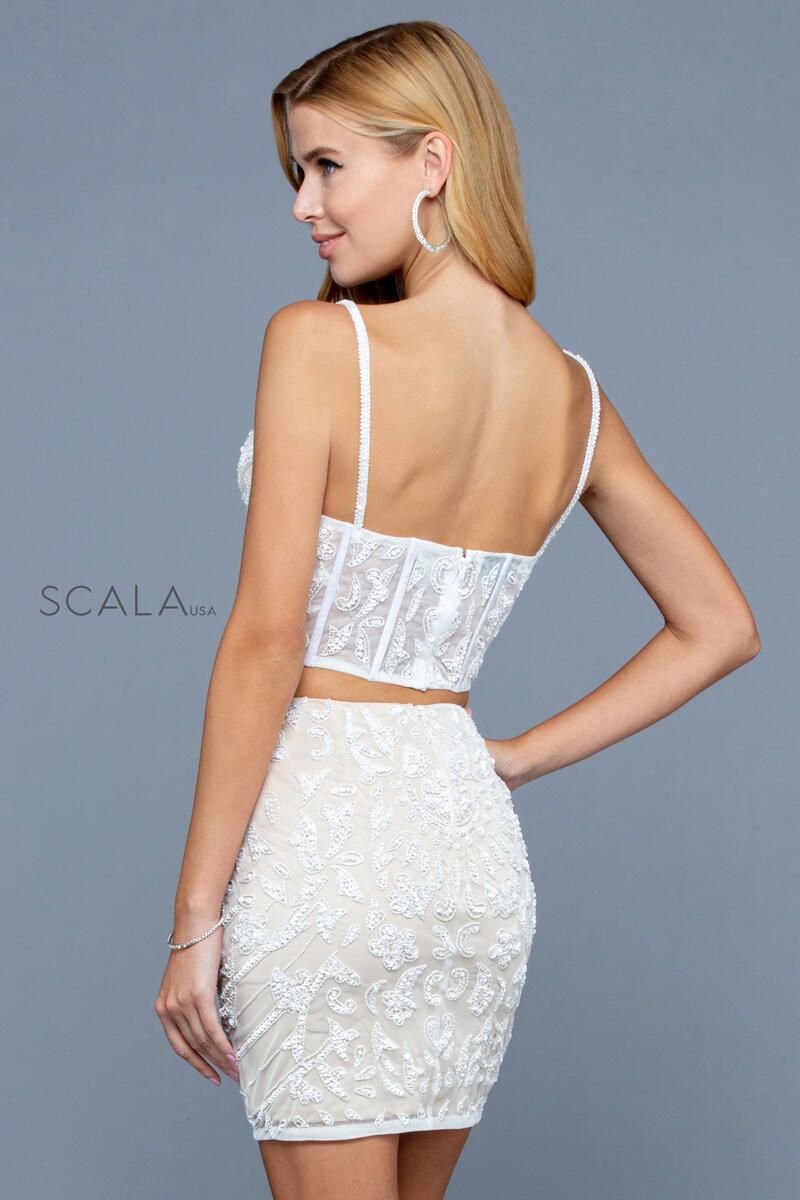 Sweetheart Mini Short Sequin Cocktail Bodycon Scala 60234