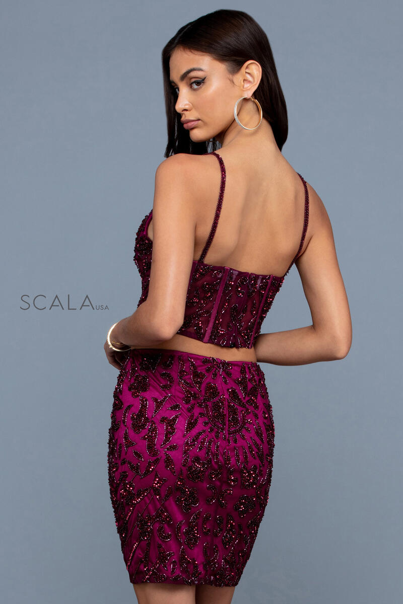 Sweetheart Mini Short Sequin Cocktail Bodycon Scala 60234