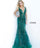 Prom Dresses Long Formal Floral Applique Prom Sequin Dress Forest