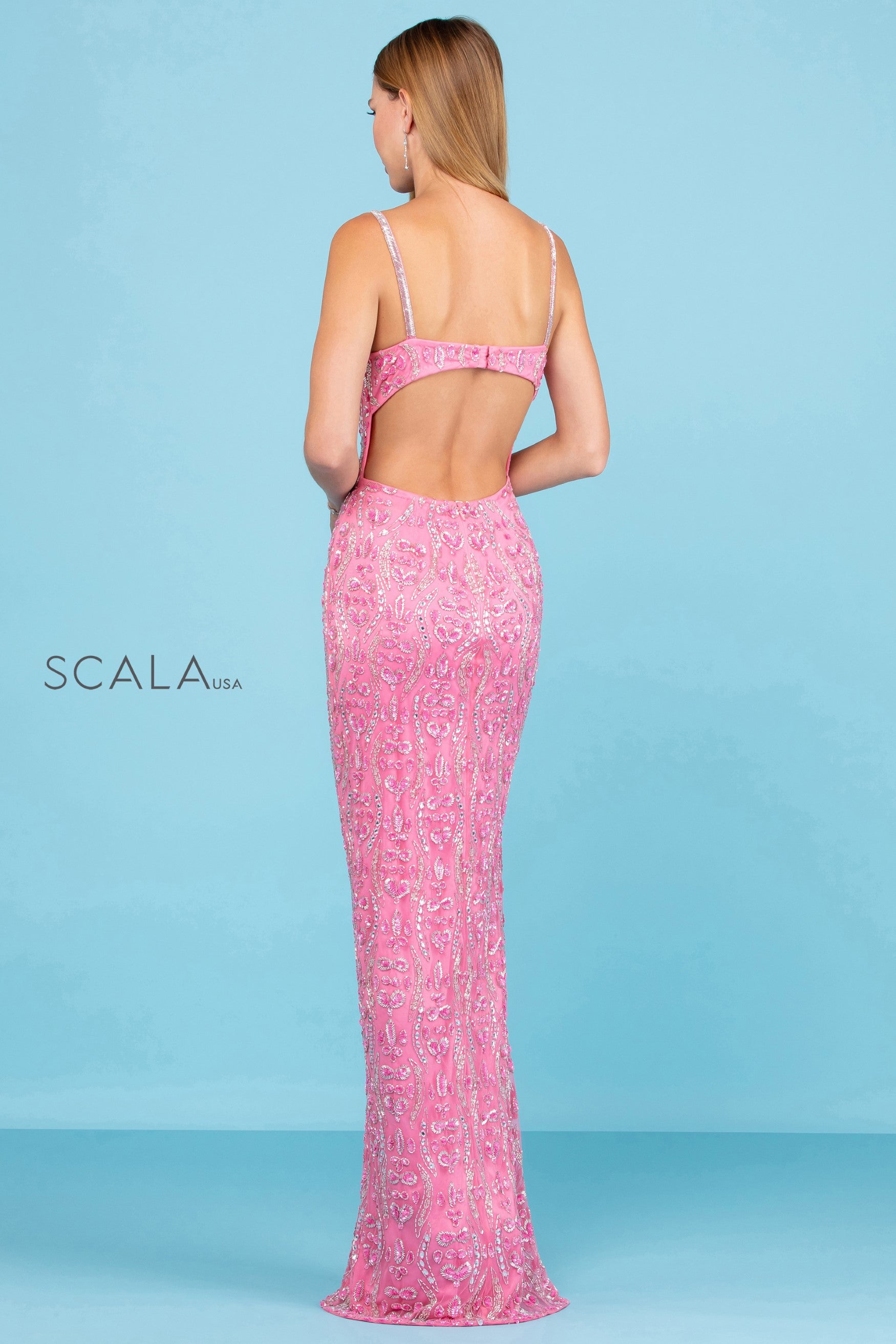 Sweetheart Floor-Length Sequin Evening Mermaid Scala 60286
