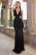 Prom Dresses Long Formal Prom Fitted Sequin Dress Black