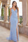 Prom Dresses Beaded Formal Long Prom Dress Dolphin/Pearl