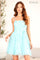 Homecoming Dresses  Homecoming Short Beaded A Line Cocktail Dress Sky