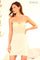 Cocktail Dresses Sequin Short Lace Mini Cocktail Dress Vanilla