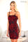 Cocktail Dresses Short Cocktail Mini Dress Red Black
