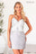 Homecoming Dresses Short Fitted Sequin Mini Cocktail Dress Silver