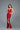 Prom Dresses Fitted Long Sequin Formal Slit Prom Dress Red