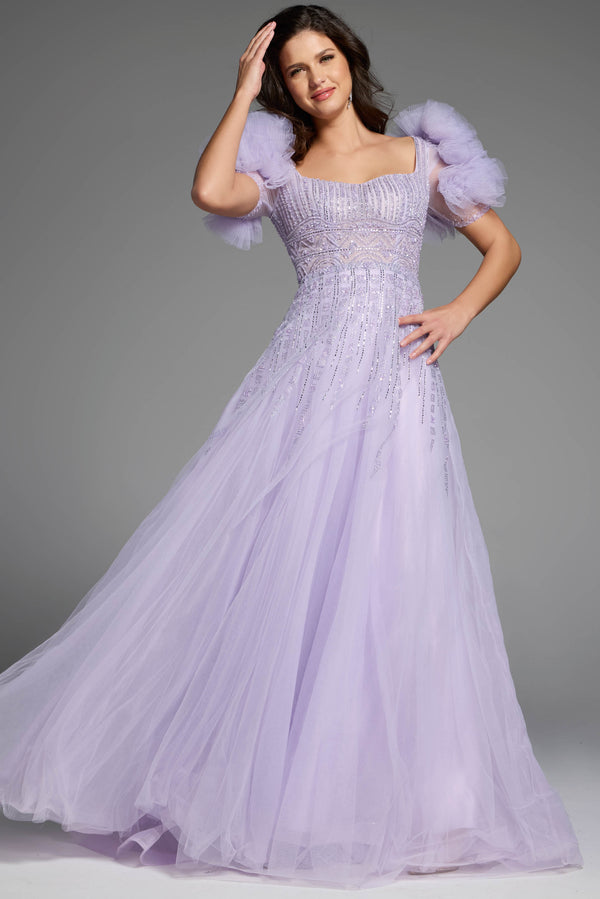 Beaded Long Formal Ball Gown Mother of the Bride Dress Jovani 61026