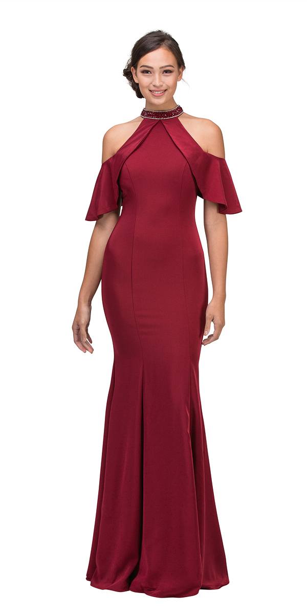 Formal Dresses Long Evening Prom Formal Dress Eureka Fashion 6110 Burgundy