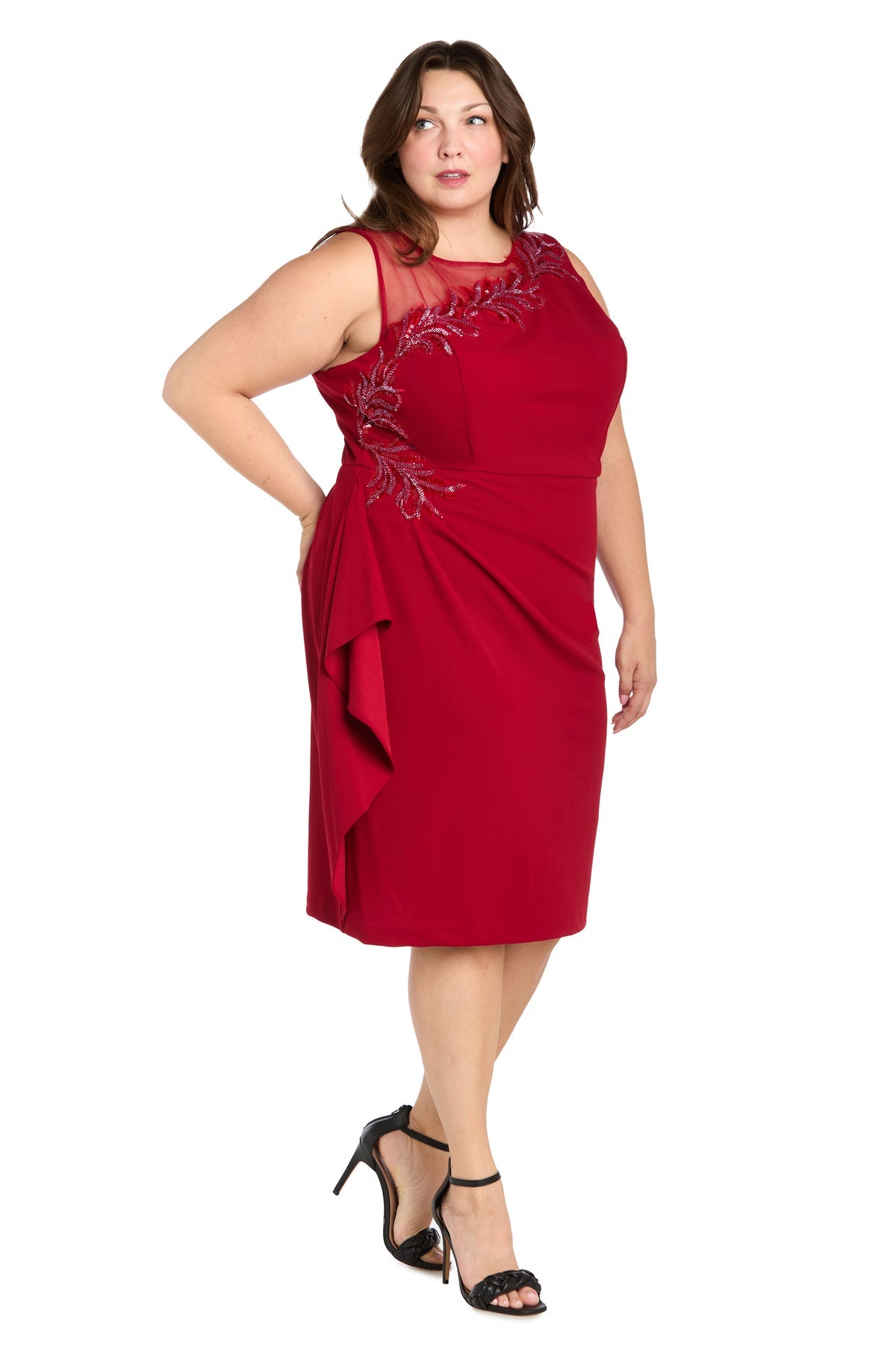 R&M Richards 6151W Short Cocktail Plus Size Dress