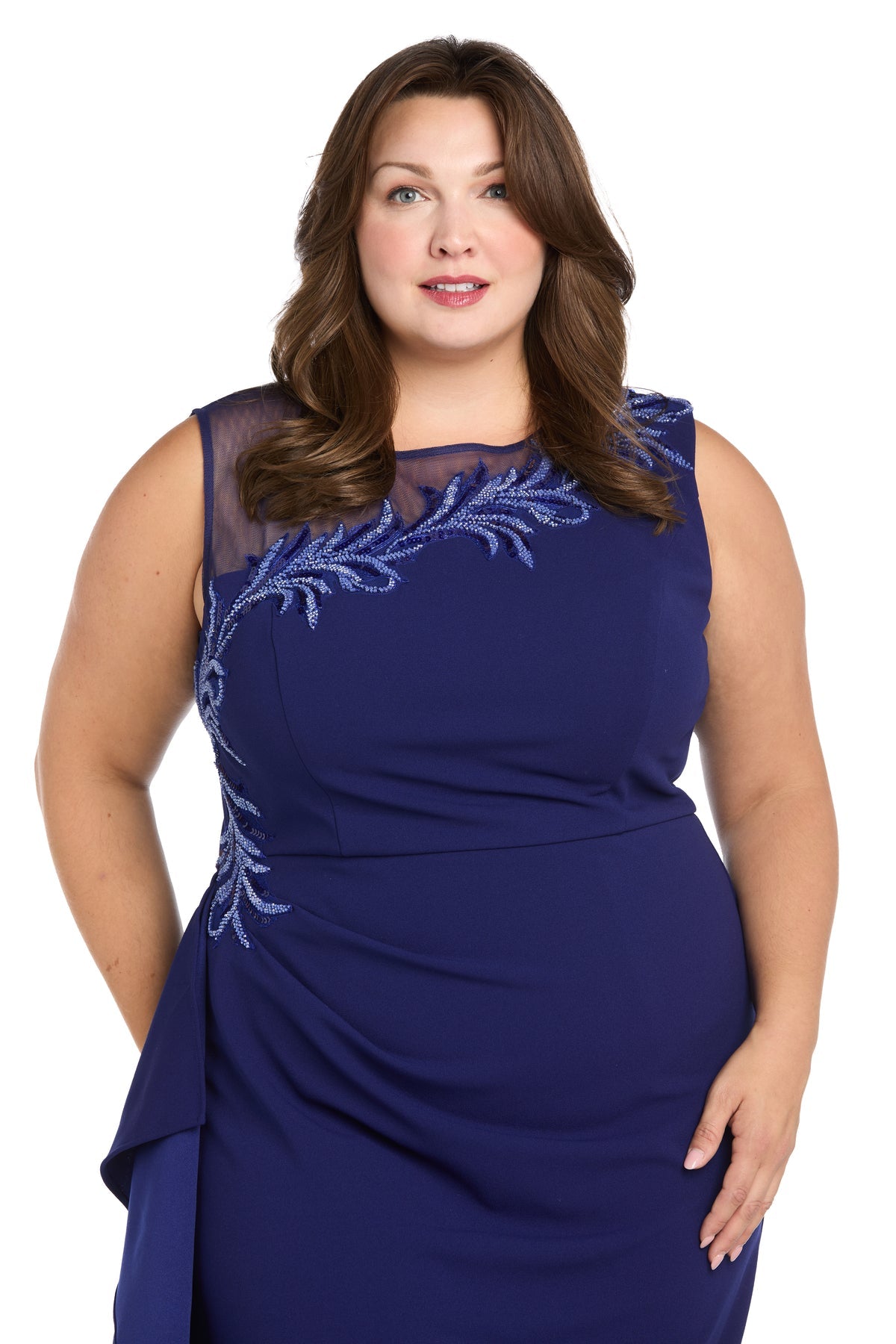 R&M Richards 6151W Short Cocktail Plus Size Dress