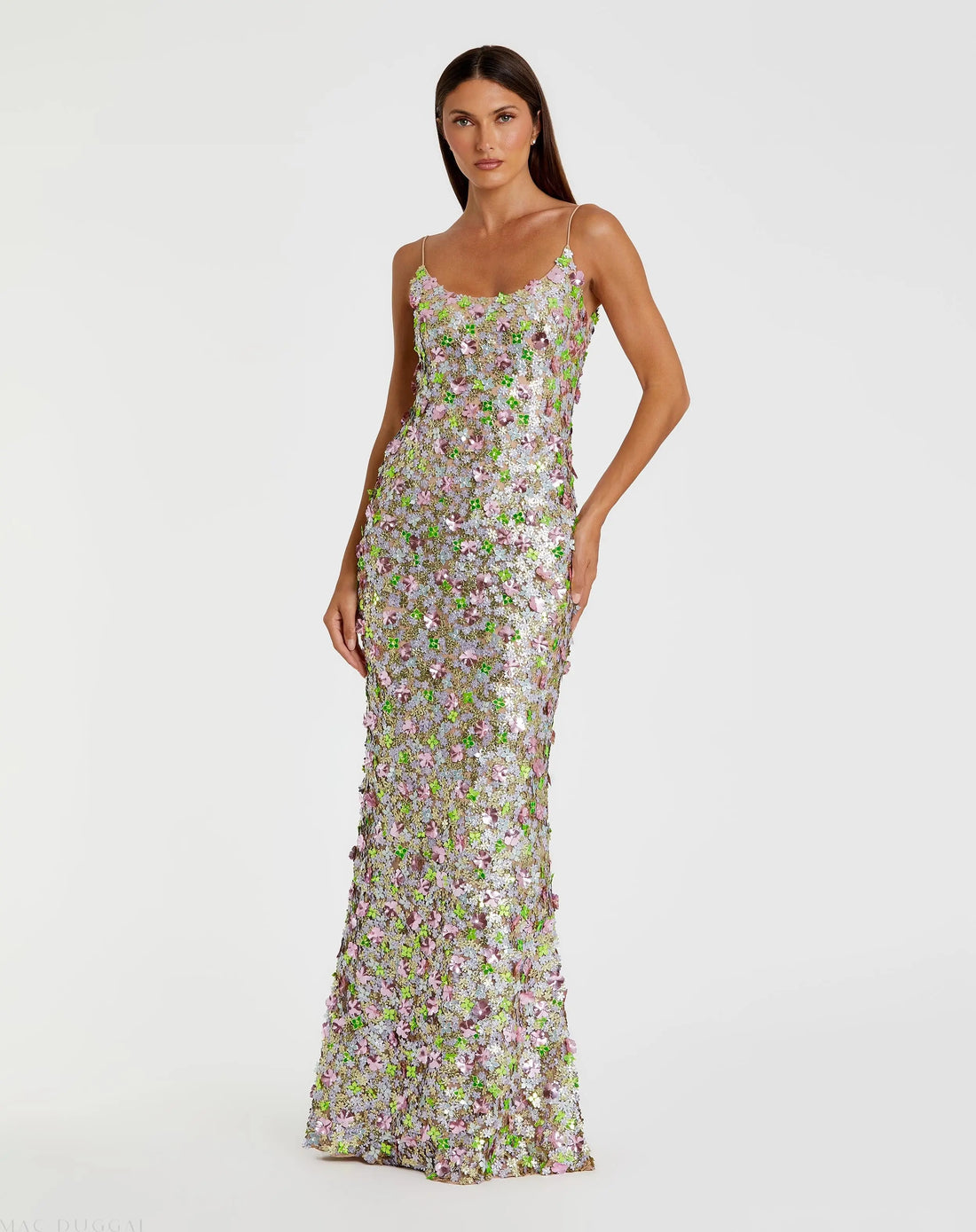 Prom Dresses Fitted Formal Prom Long Dress Pastel Multi