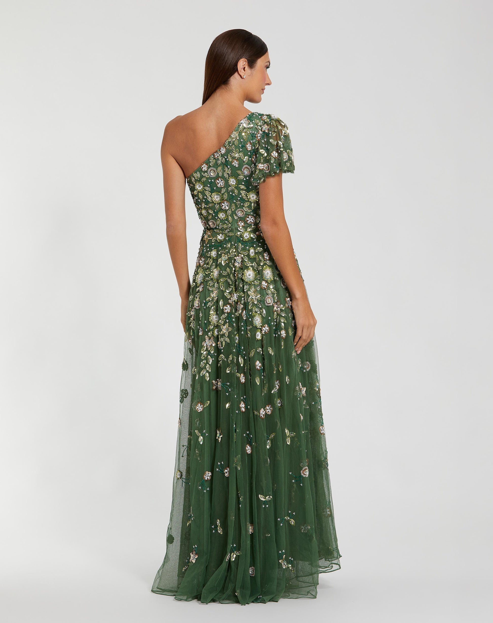 Formal Dresses Long Formal Sequin Beaded A Line Dress Mac Duggal 6159 Powder Blue Multi