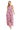 Formal Dresses Floral Pleated Long Front Slit Formal Dress Pink/Multi