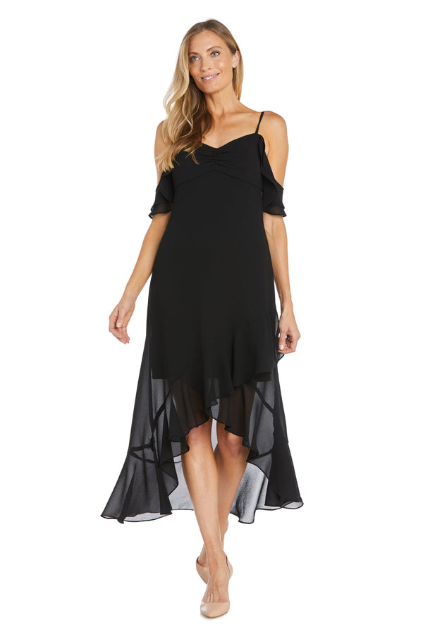 High Low Ruffle Dress Formal R&M Richards 6170