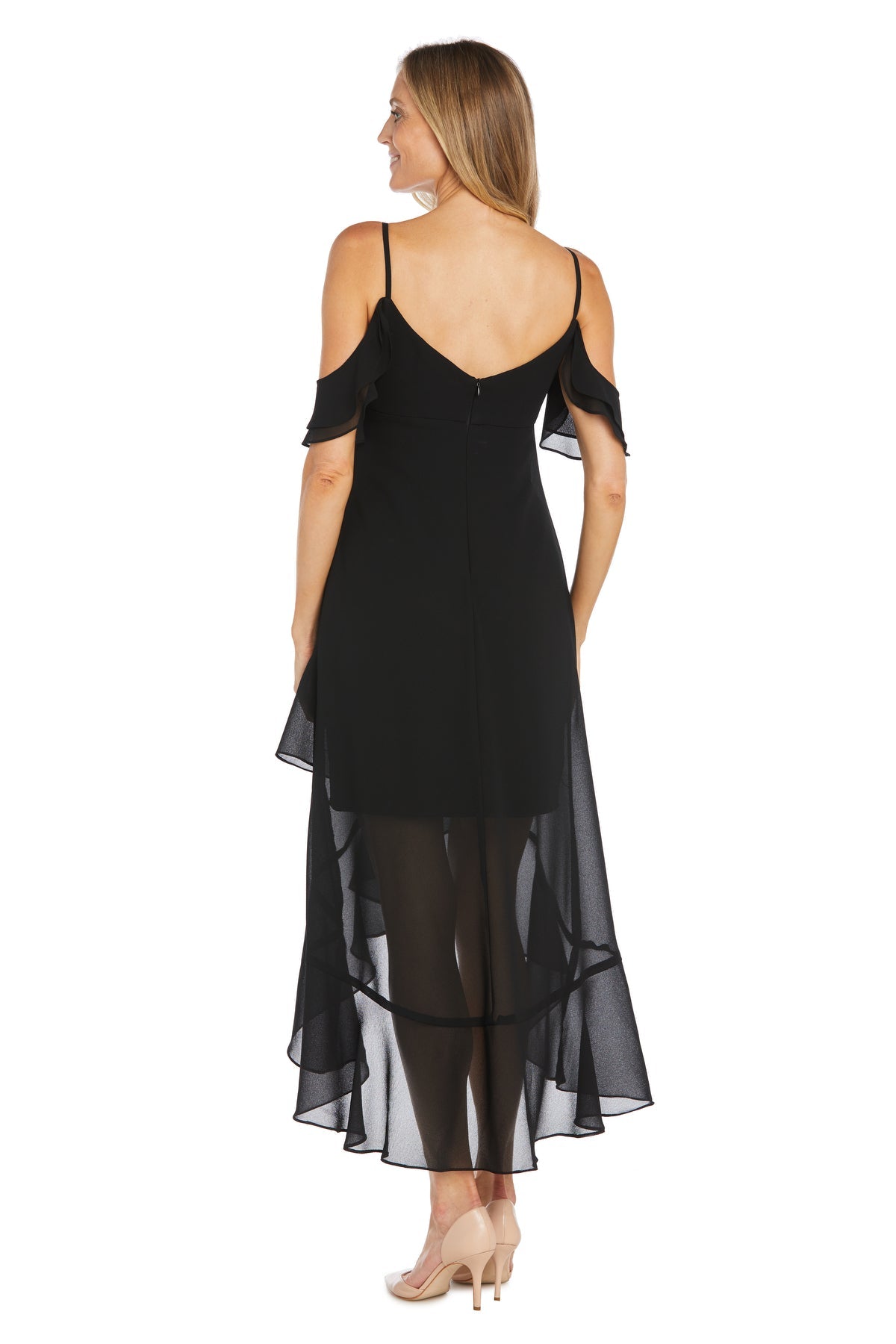 R&M Richards 6170 High Low Ruffle Formal Dress