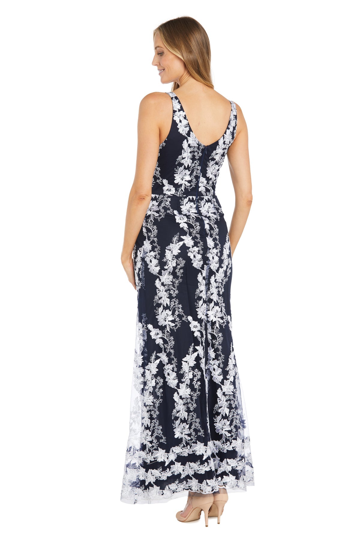 R&M Richards 6180 Floral Long Print Formal Dress